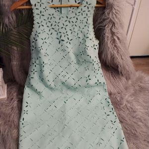J.Crew, Size 6, mint green dress with inside slip.